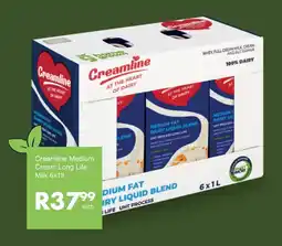 Save Creamline Medium Cream Long Life Milk 6x1lt offer
