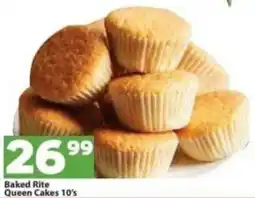 Check Save Baked Rite Queen Cakes 10's offer