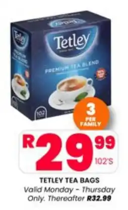 Take 'n Pay TETLEY TEA BAGS offer