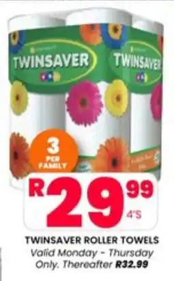 Take 'n Pay TWINSAVER ROLLER TOWELS offer