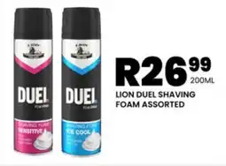 LION DUEL SHAVING FOAM ASSORTED