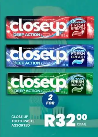 Take 'n Pay CLOSE UP TOOTHPASTE ASSORTED offer