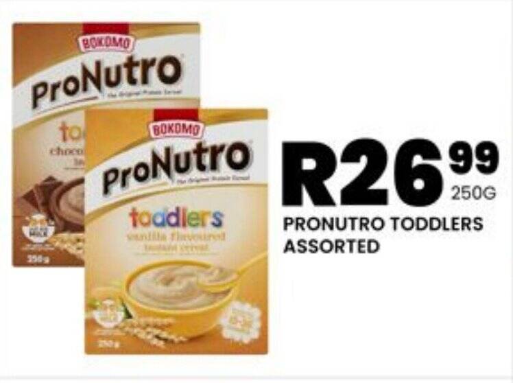 PRONUTRO TODDLERS ASSORTED offer at Take 'n Pay