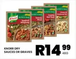 Take 'n Pay KNORR DRY SAUCES OR GRAVIES offer