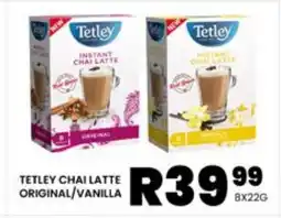 Take 'n Pay TETLEY CHAI LATTE ORIGINAL/VANILLA offer