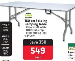 Makro 180 cm Folding Camping Table offer