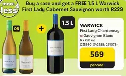 Makro WARWICK First Lady Chardonnay or Sauvignon Blanc offer
