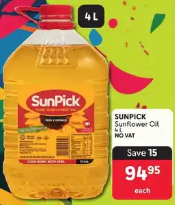 Makro SUNPICK Sunflower Oil 4L offer