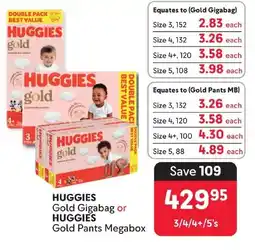 Makro HUGGIES Gold Gigabag or HUGGIES Gold Pants Megabox offer