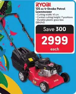 Makro RYOBI 125 cc 4-Stroke Petrol Lawnmower offer