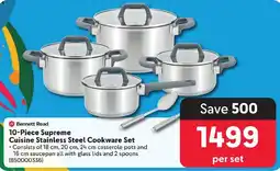 Bennett Read 10-Piece Supreme Cuisine Stainless Steel Cookware Set