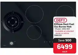 DEFY 820mm Dual-Fuel Gas Burner Hob