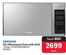 Makro SAMSUNG 40 L Microwave Oven with Grill offer