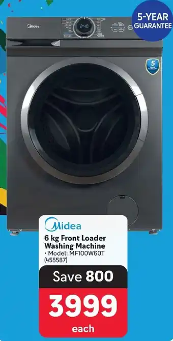 Makro Midea 6 kg Front Loader Washing Machine offer
