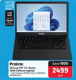 Makro Proline 35.5 cm (14") V-Series Intel Celeron Laptop offer