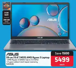 Makro ASUS 39 cm (15.6") M515 AMD Ryzen 3 Laptop offer
