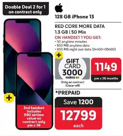 Makro 128 GB iPhone 13 offer