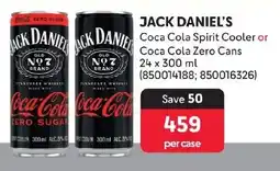 Makro JACK DANIEL'S Coca Cola Spirit Cooler or Coca Cola Zero Cans offer
