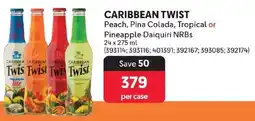 Makro CARIBBEAN TWIST Peach, Pina Colada, Tropical or Pineapple Daiquiri NRBs offer