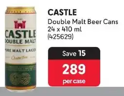 Makro CASTLE Double Malt Beer Cans offer