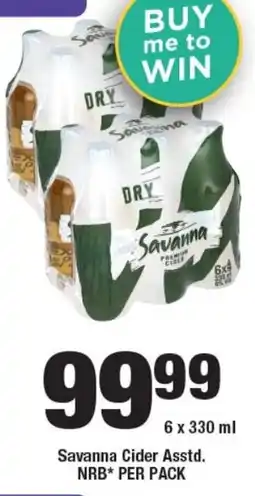 OK Liquor Savanna Cider Asstd. NRB offer
