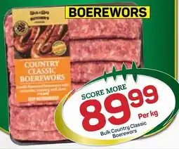 Pick n Pay Bulk Country Classic Boerewors offer