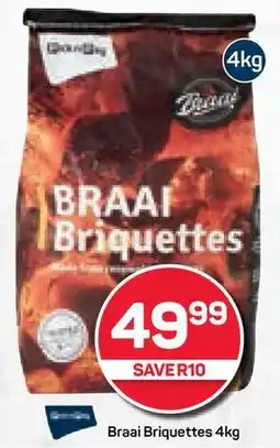 Pick n Pay Braai Briquettes 4kg offer