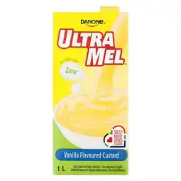 Danone Ultra Mel Vanilla Flavoured Custard with No Added Sugar 1L