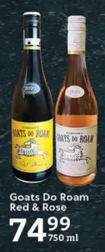 Oxford Freshmarket Goats Do Roam Red & Rose offer