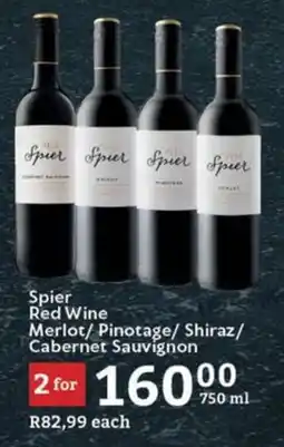 Oxford Freshmarket Spier Red Wine Merlot/ Pinotage/ Shiraz/ Cabernet Sauvignon offer