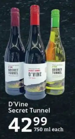 Oxford Freshmarket D'Vine Secret Tunnel offer