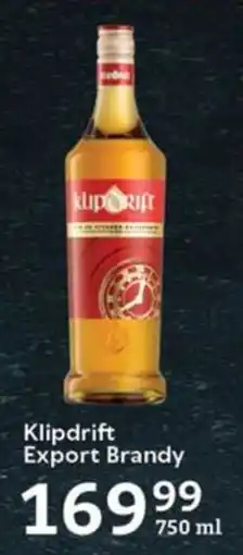 Oxford Freshmarket Klipdrift Export Brandy offer