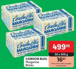 Makro CORDON BLEU Margarine Bricks offer