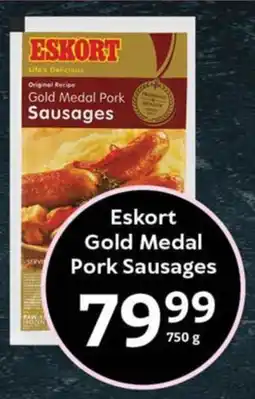 Oxford Freshmarket Eskort Gold Medal Pork Sausages offer