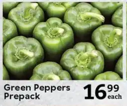 Oxford Freshmarket Green Peppers Prepack offer