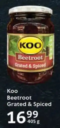 Oxford Freshmarket Koo Beetroot Grated & Spiced offer