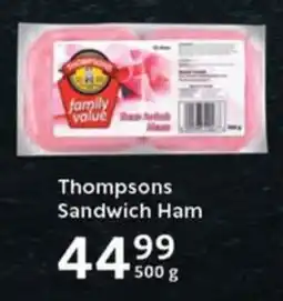 Oxford Freshmarket Thompsons Sandwich Ham offer