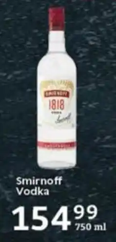 Oxford Freshmarket Smirnoff Vodka offer