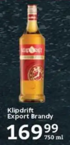Oxford Freshmarket Klipdrift Export Brandy offer