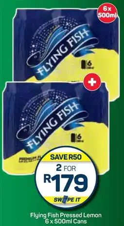 Pick n Pay Hypermarket Flying Fish Pressed Lemon 6 x 500ml Cans offer