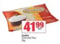 KwikSpar Spekko Parboiled Rice offer