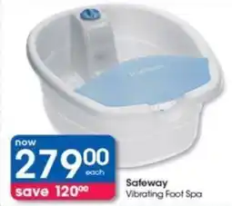 Clicks Safeway Vibrating Foot Spa offer