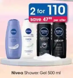 Clicks Nivea Shower Gel 500 ml offer