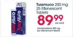 Clicks Tussmuco 200 mg 25 Effervescent Tablets offer