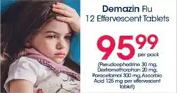 Demazin Flu 12 Effervescent Tablets