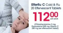 Clicks Efferflu C Cold & Flu 20 Effervescent Tablets offer