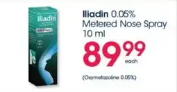 Clicks Iliadin 0.05% Metered Nose Spray 10 ml offer