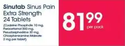 Sinutab Sinus Pain Extra Strength 24 Tablets