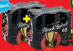 Shoprite Liquor CARLING BLACK LABEL BEER 2x 6x500ml cans offer