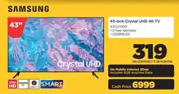 HiFi Corp SAMSUNG 43-inch Crystal UHD 4K TV offer
